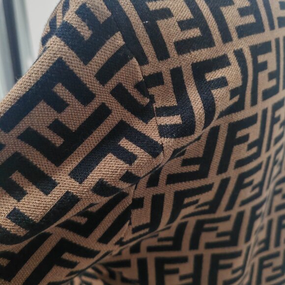 Fendi brand knitted jacquard dress with printed pattern - Picture 9 of 11